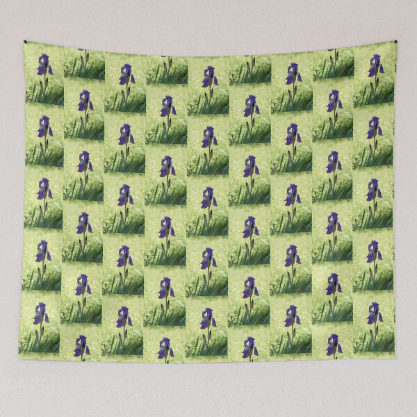 Item preview, Sun and Shade Garden with a Pretty Purple Iris designed and sold by Georgia Mizuleva.