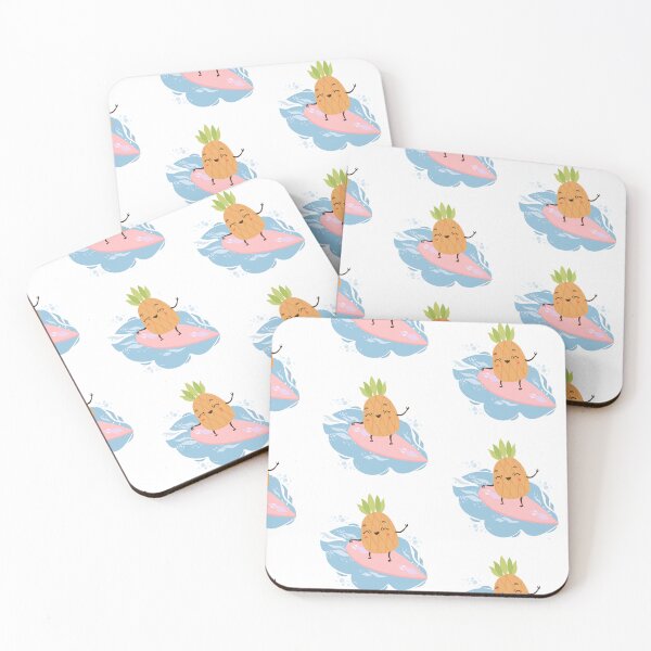 Item preview, Pineapple Paradise: Cute Pineapple Surfing" designed and sold by hjian8219.