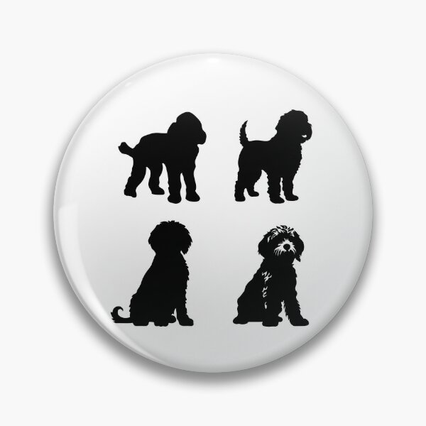 Artikelvorschau, Spanischer Wasserhund, Schwarze Silhouetten entworfen und verkauft von TheAnimalZ00.