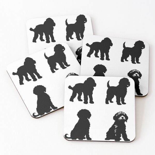 Item preview, Spanish Water Dog Black Silhouettes designed and sold by TheAnimalZ00.