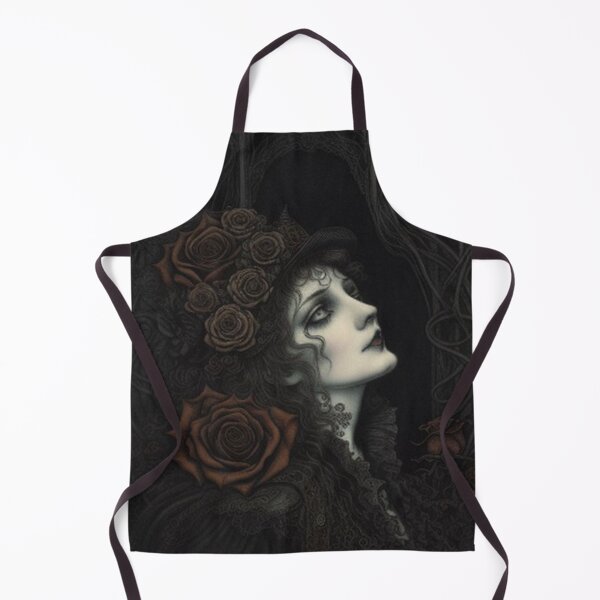 Item preview, Vintage Classic Gothic Girl Roses designed and sold by TheDarkWardrobe.
