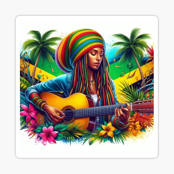 Aperçu de l'œuvre musique de la Jamaïque créée et vendue par BrainGrafic.