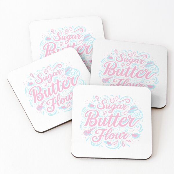 Item preview, 'Sugar, Butter, Flour' - Lyrics from Waitress the Musical (Pink & Blue) designed and sold by musicalthreads.