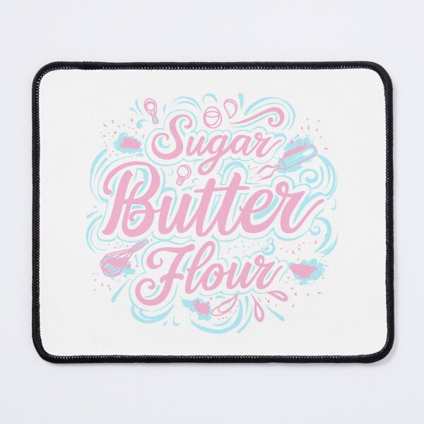 Item preview, 'Sugar, Butter, Flour' - Lyrics from Waitress the Musical (Pink & Blue) designed and sold by musicalthreads.