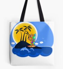 Summer Time Pup Tote Bag