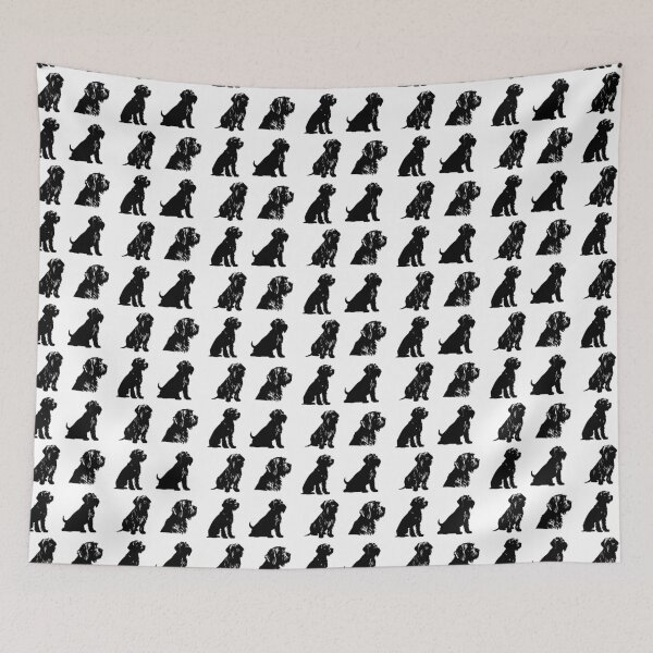 Item preview, Wirehaired Pointing Griffon Dog Black Silhouettes designed and sold by TheAnimalZ00.