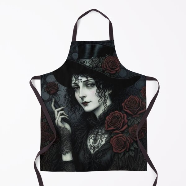 Item preview, Vintage Classic Gothic Girl Roses designed and sold by TheDarkWardrobe.
