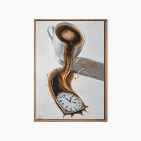 油彩画　coffee time Coffee Time | Salvador Dali Inspired | Surrealism | Coffee