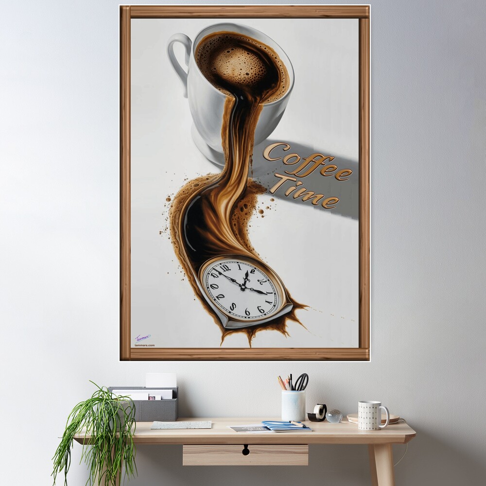 油彩画 coffee time cposter,large,square_product,