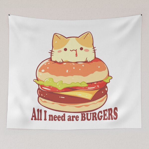 Item preview, Cat All I need are burgers designed and sold by myanko.