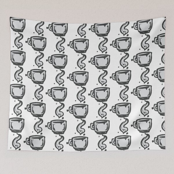 Item preview, Sketch style hot coffee cup designed and sold by Alan Javier Cordoba Espinosa.