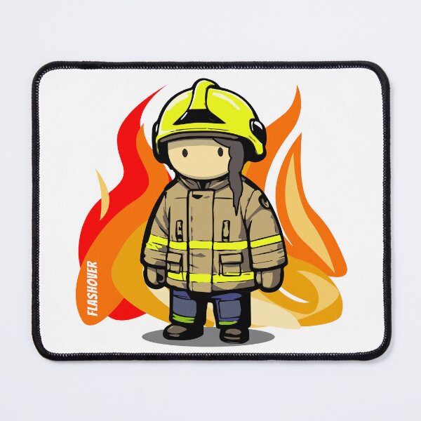 Item preview, Urban Firefighter Female - Large Design (Dark Hair) designed and sold by Flashover.