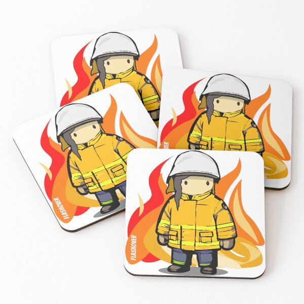 Item preview, Rural Firefighter Female - Large Design (Dark Hair) designed and sold by Flashover.