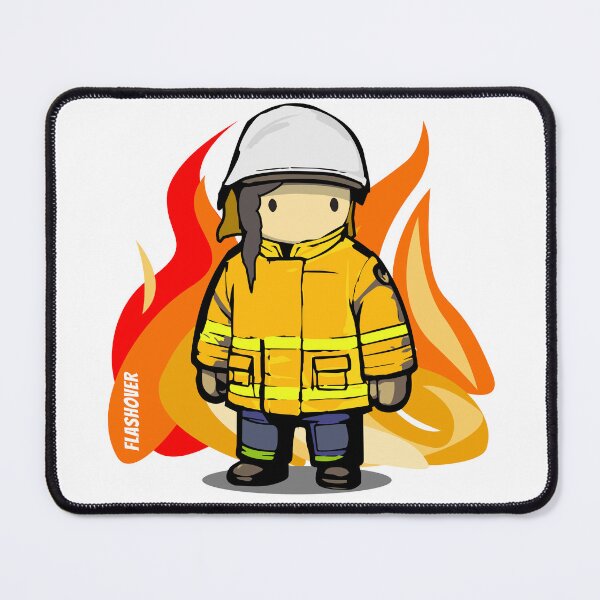 Item preview, Rural Firefighter Female - Large Design (Dark Hair) designed and sold by Flashover.