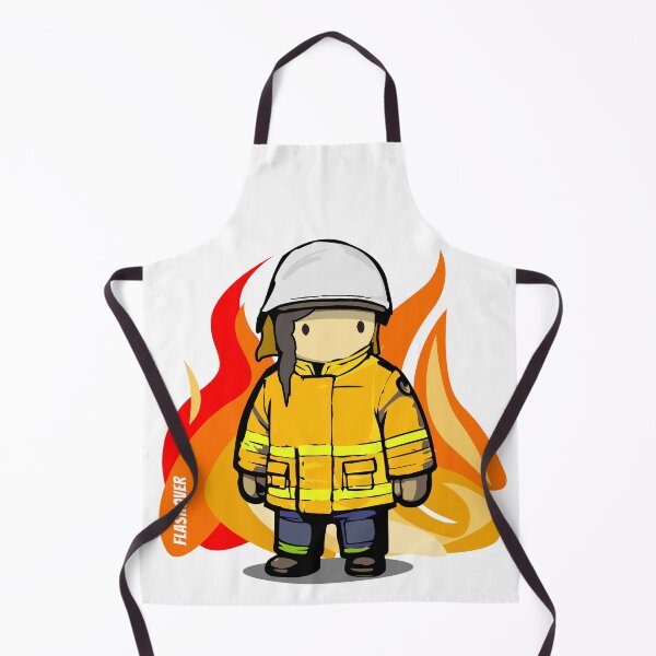 Item preview, Rural Firefighter Female - Large Design (Dark Hair) designed and sold by Flashover.