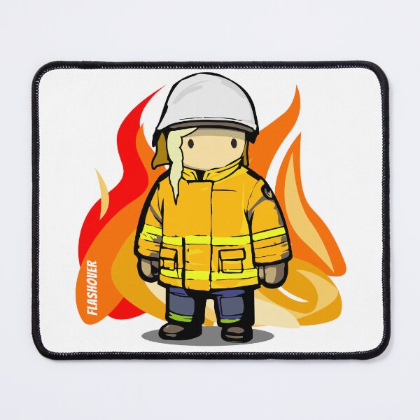 Item preview, Rural Firefighter Female - Large Design (Light Hair) designed and sold by Flashover.