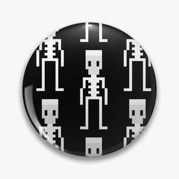 Item preview, Pixel Skeleton Pattern Simple Skeletons designed and sold by EWNDesigns.