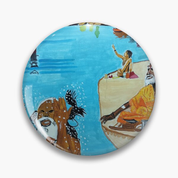 Item preview, Morning prayers at Ganga designed and sold by puri sunil.