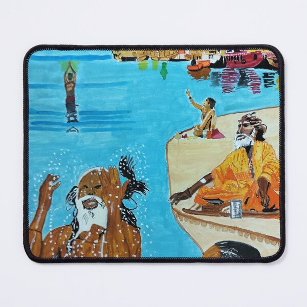 Item preview, Morning prayers at Ganga designed and sold by puri sunil.