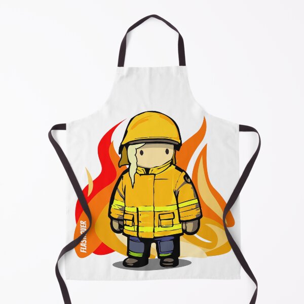Item preview, Rural Firefighter Female - Large Design (Yellow Helmet, Light Hair) designed and sold by Flashover.