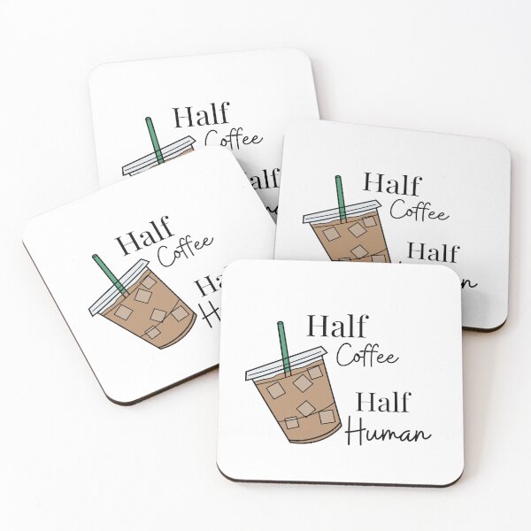 Item preview, Half Coffee Half Human designed and sold by billionairebrnd.