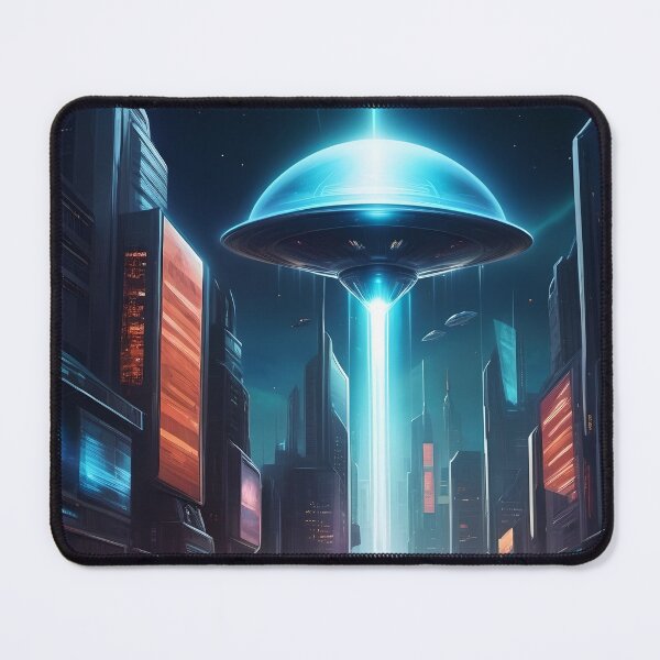 Item preview, Alien Invasion, UFO, Futuristic City, Sci Fi Collection! designed and sold by lonelymoony.