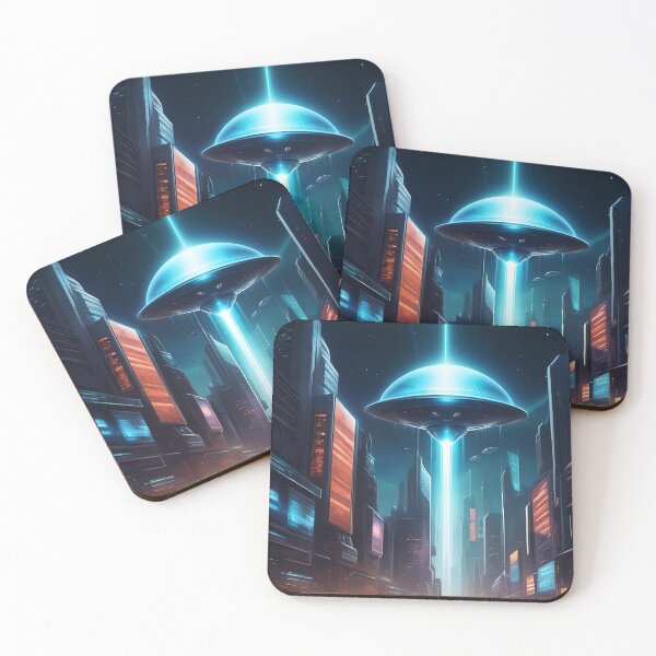 Item preview, Alien Invasion, UFO, Futuristic City, Sci Fi Collection! designed and sold by lonelymoony.