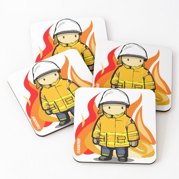 Item preview, Rural Firefighter Male - Large Design (White Helmet) designed and sold by Flashover.