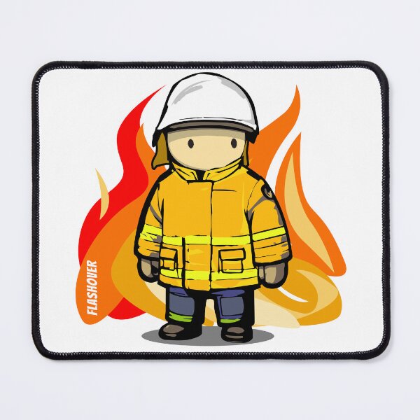 Item preview, Rural Firefighter Male - Large Design (White Helmet) designed and sold by Flashover.