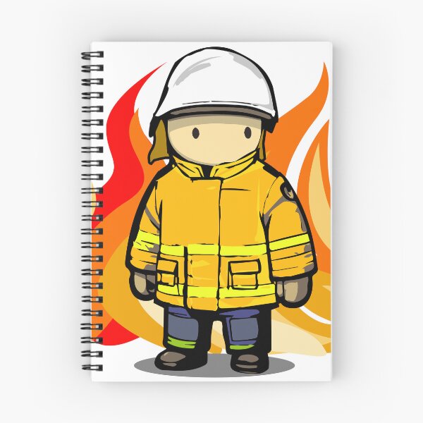 Item preview, Rural Firefighter Male - Large Design (White Helmet) designed and sold by Flashover.