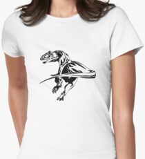 Cool dinosaur design Raptor Women's Fitted T-Shirt