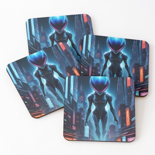 Item preview, Scary UFO, Alien Invasion, Futuristic City, Sci Fi Collection! designed and sold by lonelymoony.
