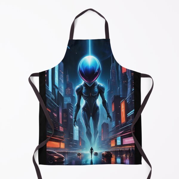 Item preview, Scary UFO, Alien Invasion, Futuristic City, Sci Fi Collection! designed and sold by lonelymoony.