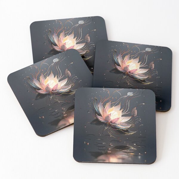 Item preview, stunning reflective water lotus flower print designed and sold by dcrc.