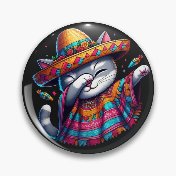 Item preview, Funny dabbing Mexican Cat Poncho 2024, Cinco De Mayo Party designed and sold by ArtByKatti.