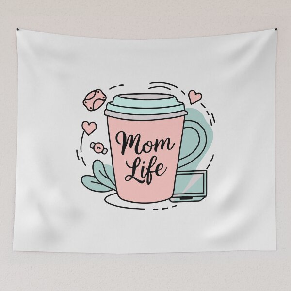Item preview, Elegant Mom Life: Minimalist Mother's Day Coffee Cup Design designed and sold by HahaHandlesHub.