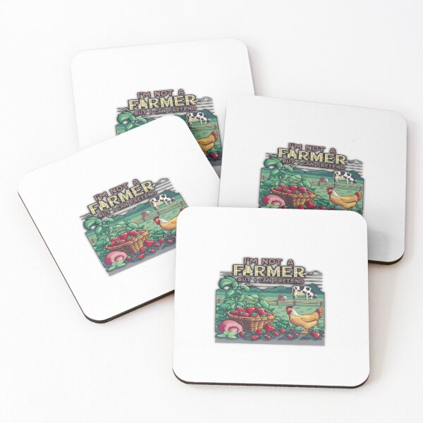 Item preview, I am not a farmer poster strawberries and chickens designed and sold by salem660.