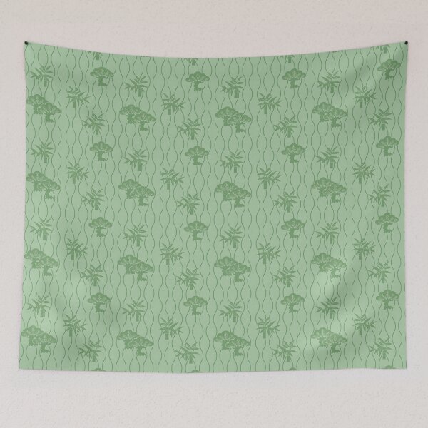 Item preview, Green leafy pattern designed and sold by MegDexShop.