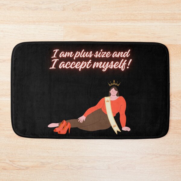 Item preview, I am plus size and I accept myself! designed and sold by DMHG.
