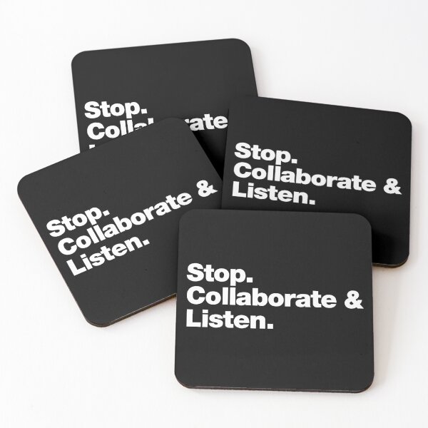 Item preview, Stop. Collaborate and Listen. designed and sold by chestify.