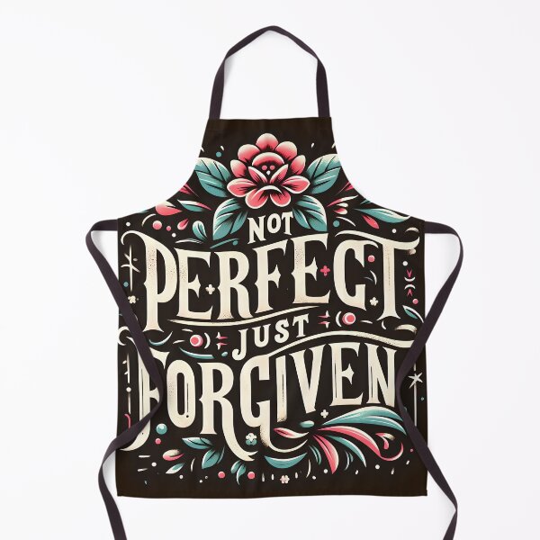 Item preview, Not Perfect Just Forgiven, typography designed and sold by maxmaj.