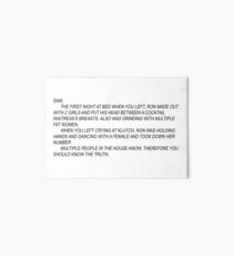 JERSEY SHORE NOTE Art Board