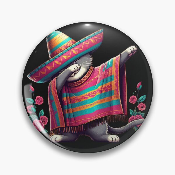 Item preview, Funny dabbing Mexican Cat Poncho, Cinco De Mayo Party 2024 designed and sold by ArtByKatti.