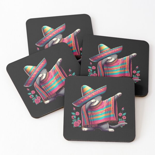 Item preview, Funny dabbing Mexican Cat Poncho, Cinco De Mayo Party 2024 designed and sold by ArtByKatti.