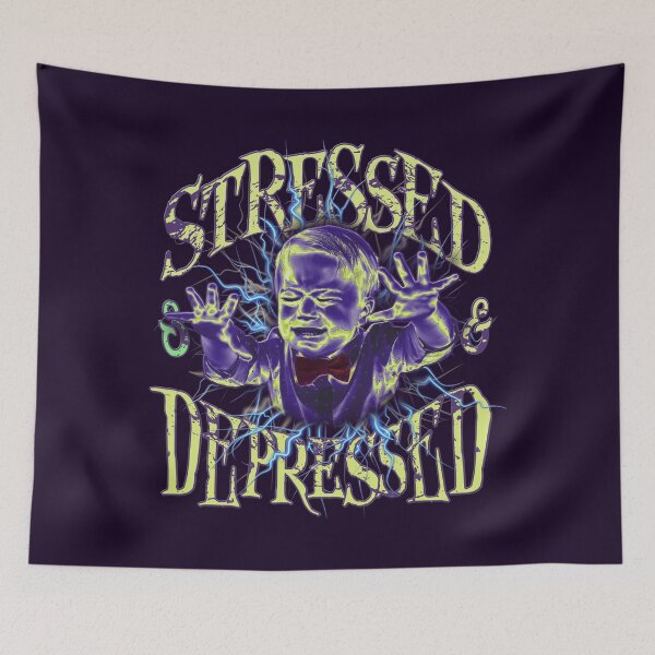 Item preview, Stressed and Depressed Screaming Baby Tantrum Design designed and sold by CRHPOD20.