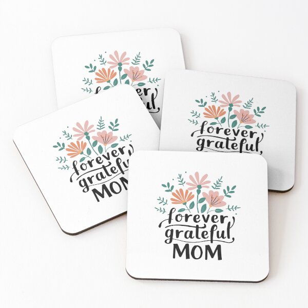 Item preview, Forever Grateful Mom: Floral Typography Design for Mother's Day designed and sold by HahaHandlesHub.