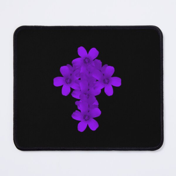 Item preview, Geometric Floral Crucifix Gothic Idea Really Deep Purple designed and sold by somersbyman.