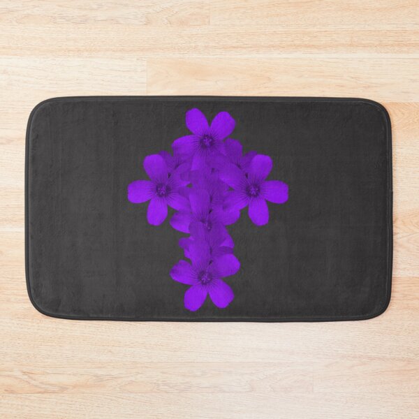 Item preview, Geometric Floral Crucifix Gothic Idea Really Deep Purple designed and sold by somersbyman.