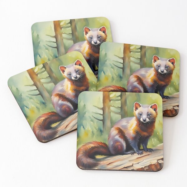 Item preview, Polecat (Mustela putorius) - British Wildlife & Farm Animals designed and sold by Country-Artist.
