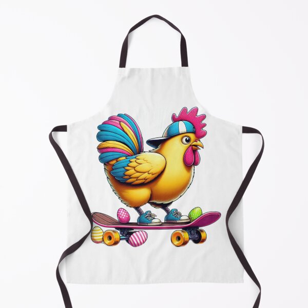 Item preview, chicken with skateboard and headset Easter Funny animals designed and sold by Expressions-Sel.